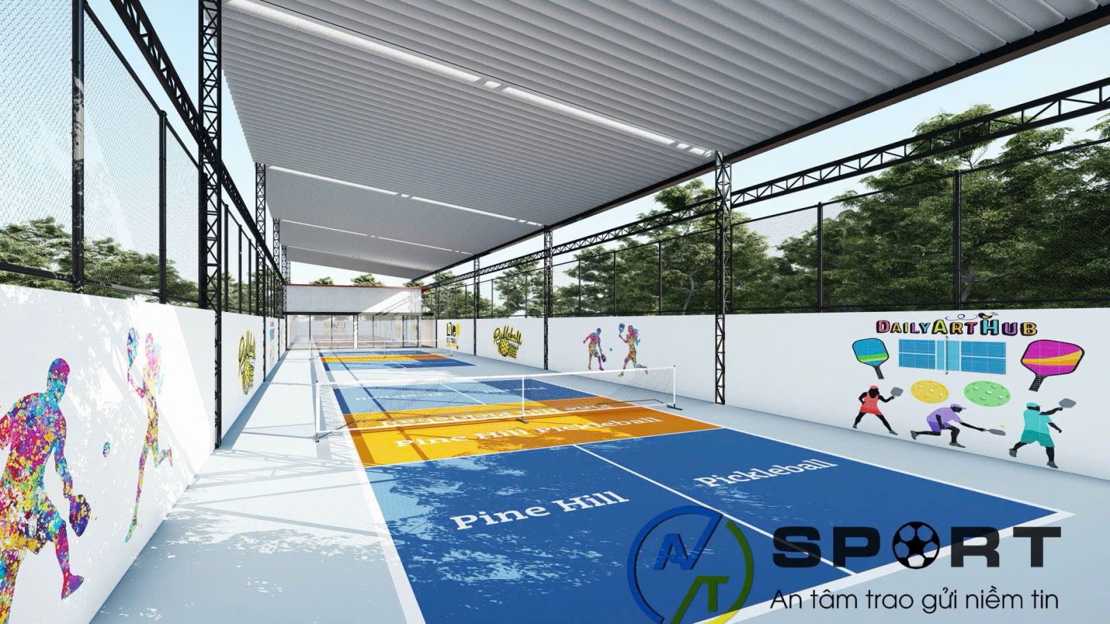 dịch vụ thi công sân pickleball