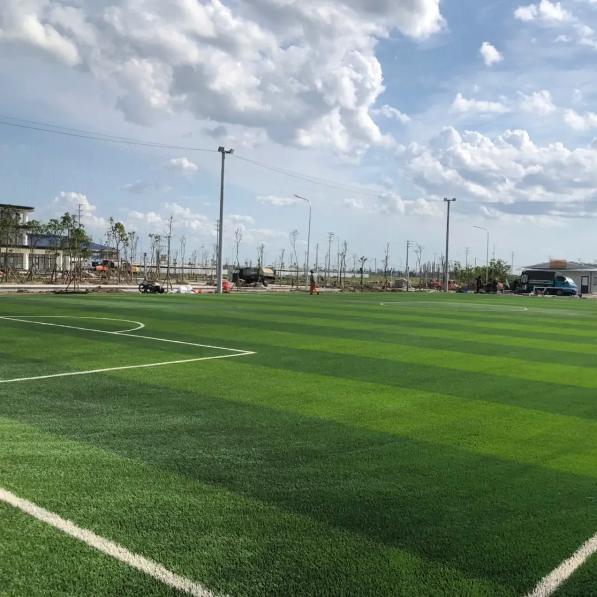 Thi công sân bóng nền cỏ nhân tạo xã Đức Cơ, tỉnh Gia Lai Thi công sân bóng nền cỏ nhân tạo xã Đức Cơ, tỉnh Gia Lai