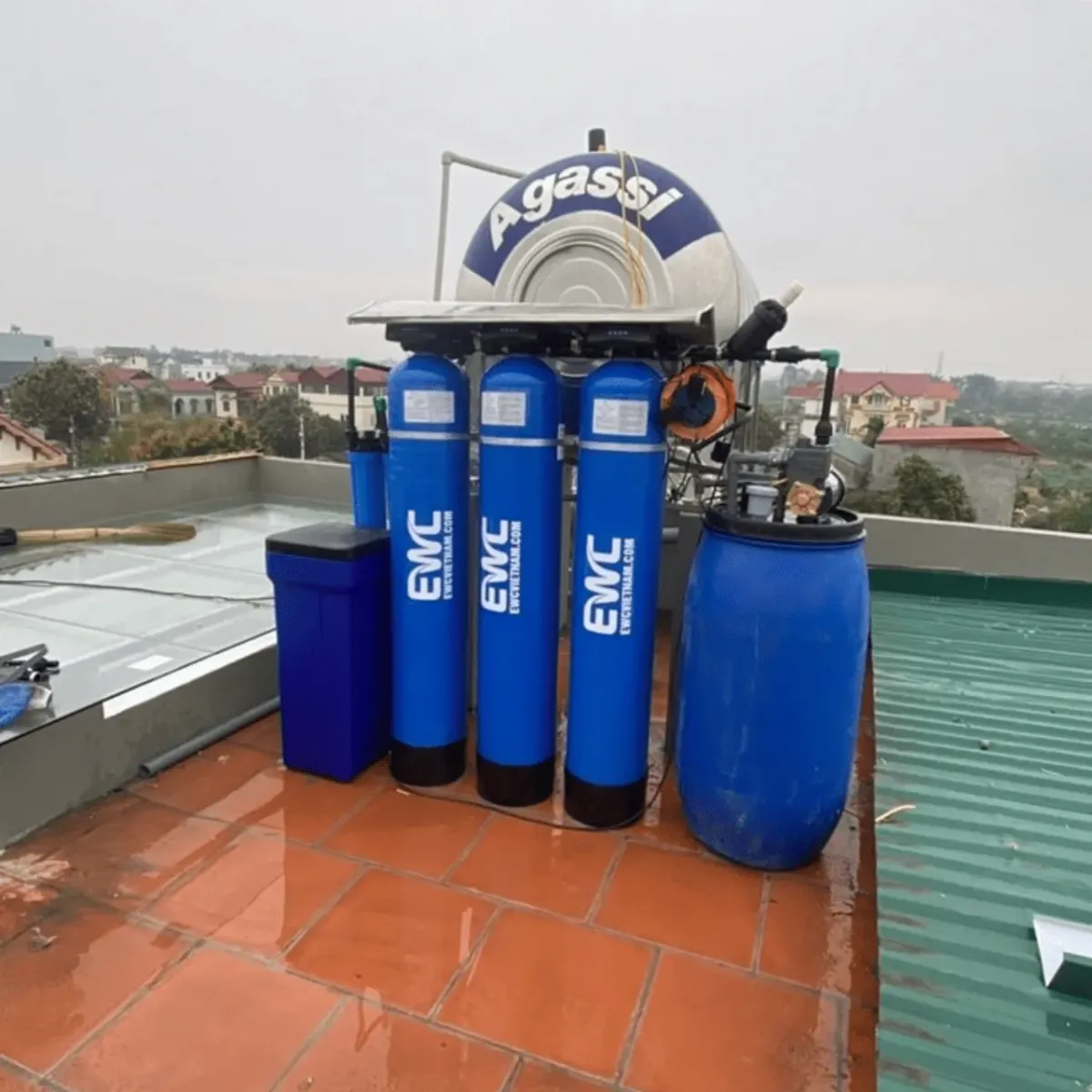Lắp đặt hệ thống lọc tổng đầu nguồn xã Sơn Động, Bắc Ninh