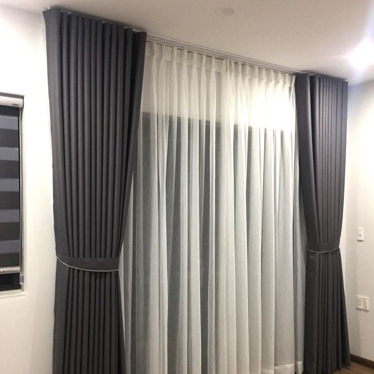 Rèm vải 2 lớp âm trần