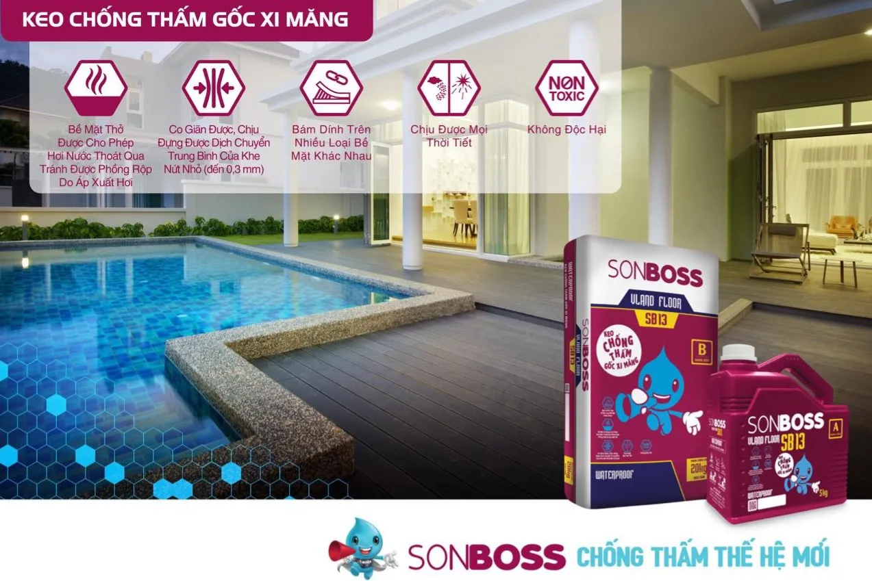 SONBOSS tuyển đại lý keo dán gạch tại Vĩnh Long - Chống thấm cao cấp